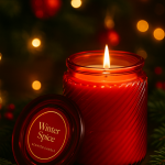 Winter spice scented candle