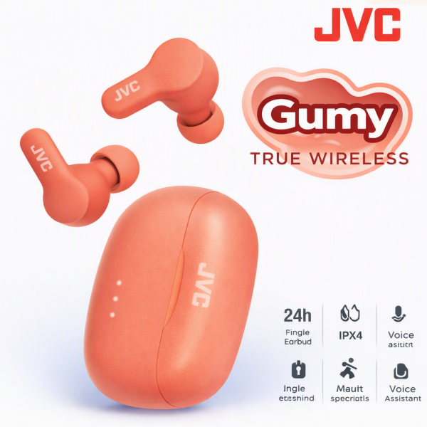 JVC Gumy True Wireless Earbuds – HA‑A7T2