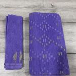 Exquisite Handwoven Lavender Dhakai Jamdani Saree
