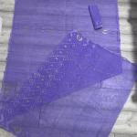 Exquisite Handwoven Lavender Dhakai Jamdani Saree