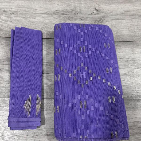 Exquisite Handwoven Lavender Dhakai Jamdani Saree