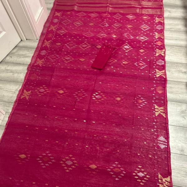 Handloom Dhakai Jamdani Saree – Premium Collection