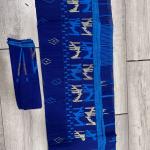 Dhakai Jamdani Elegant Royal Blue Saree